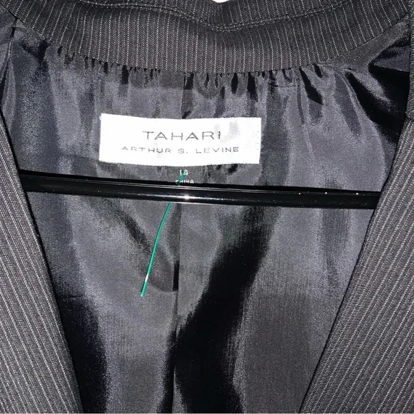 TAHARI BLAZER SIZE 14 women’s black - Picture 4 of 5